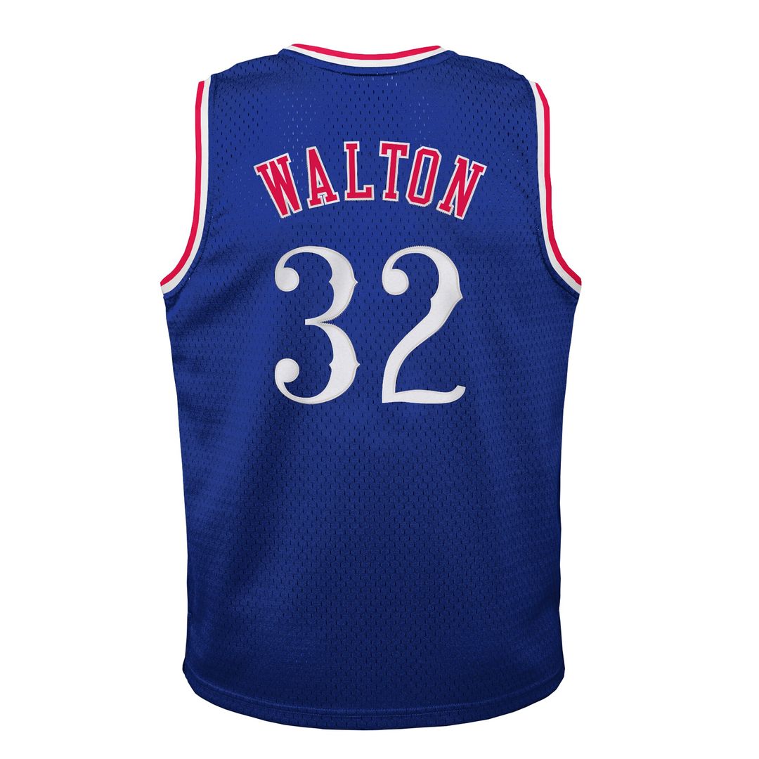 LA Clippers Bill Walton Mitchell & Ness Youth 1984/85 Hardwood Classics Swingman Jersey - Royal Team Jersey Sports Fan Apparel