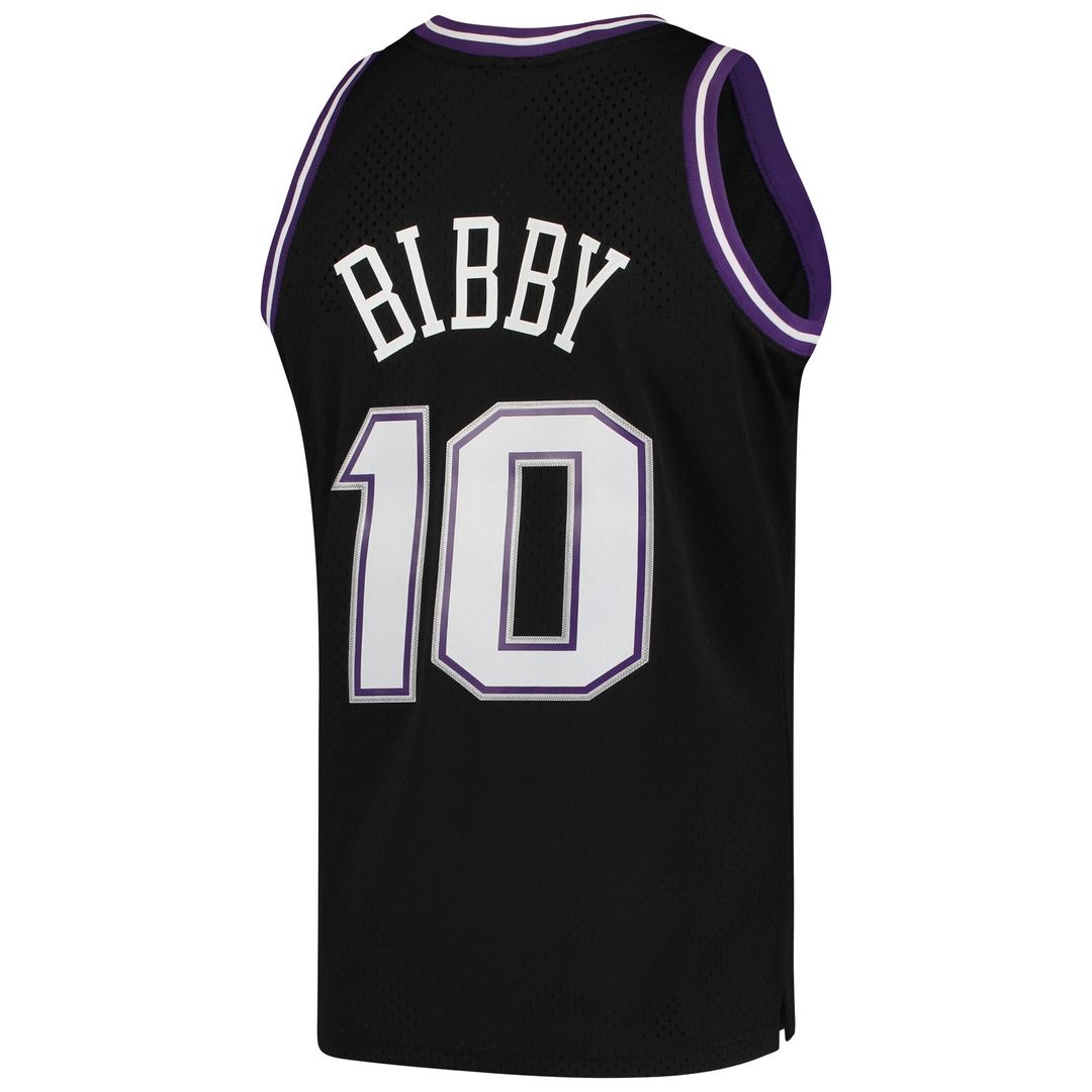 Sacramento Kings Mike Bibby Mitchell & Ness Hardwood Classics Swingman Jersey - Black Team Jersey Sports Fan Apparel