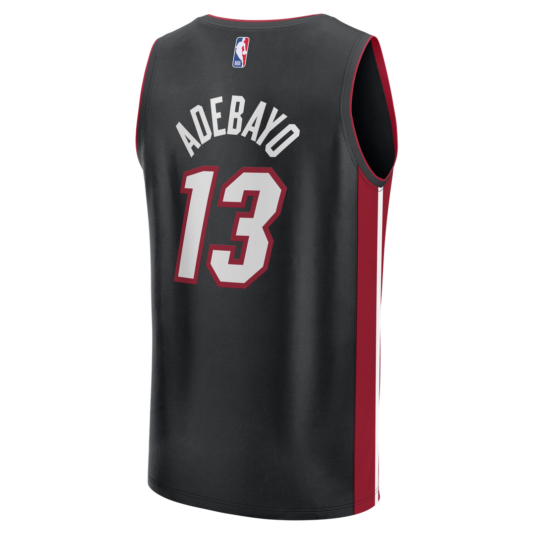 Miami Heat Bam Adebayo Fanatics Fast Break Replica Jersey - Black - Icon Edition Team Jersey Sports Fan Apparel