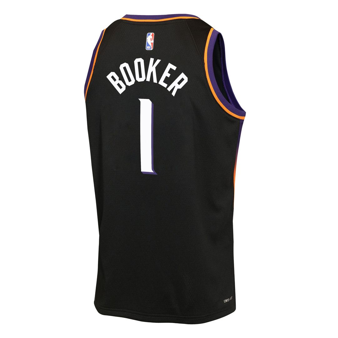 Phoenix Suns Devin Booker Jordan Brand Youth Swingman Jersey - Statement Edition - Black Team Jersey Sports Fan Apparel