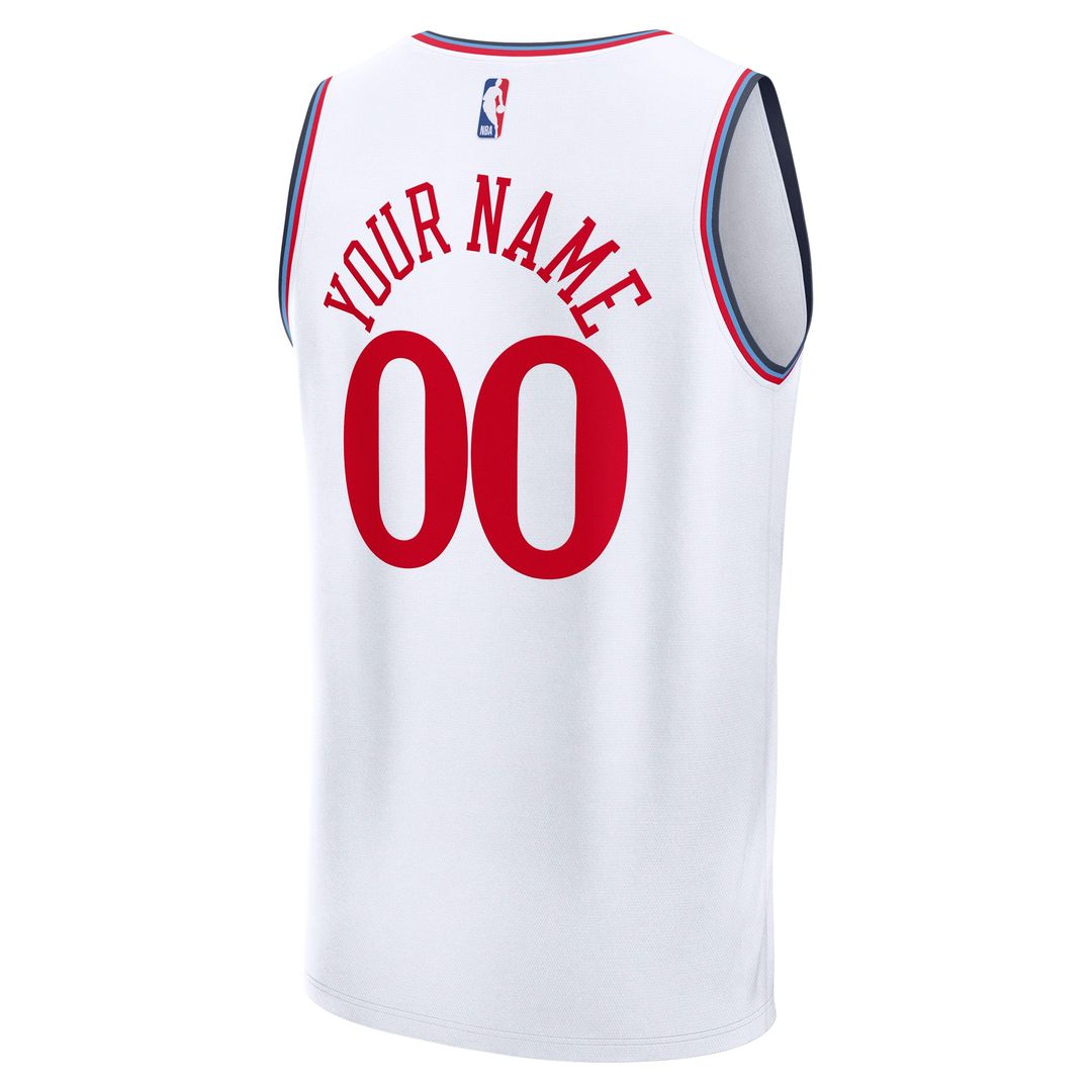 LA Clippers Fanatics Fast Break Custom Jersey - Statement Edition - Red Team Jersey Sports Fan Apparel