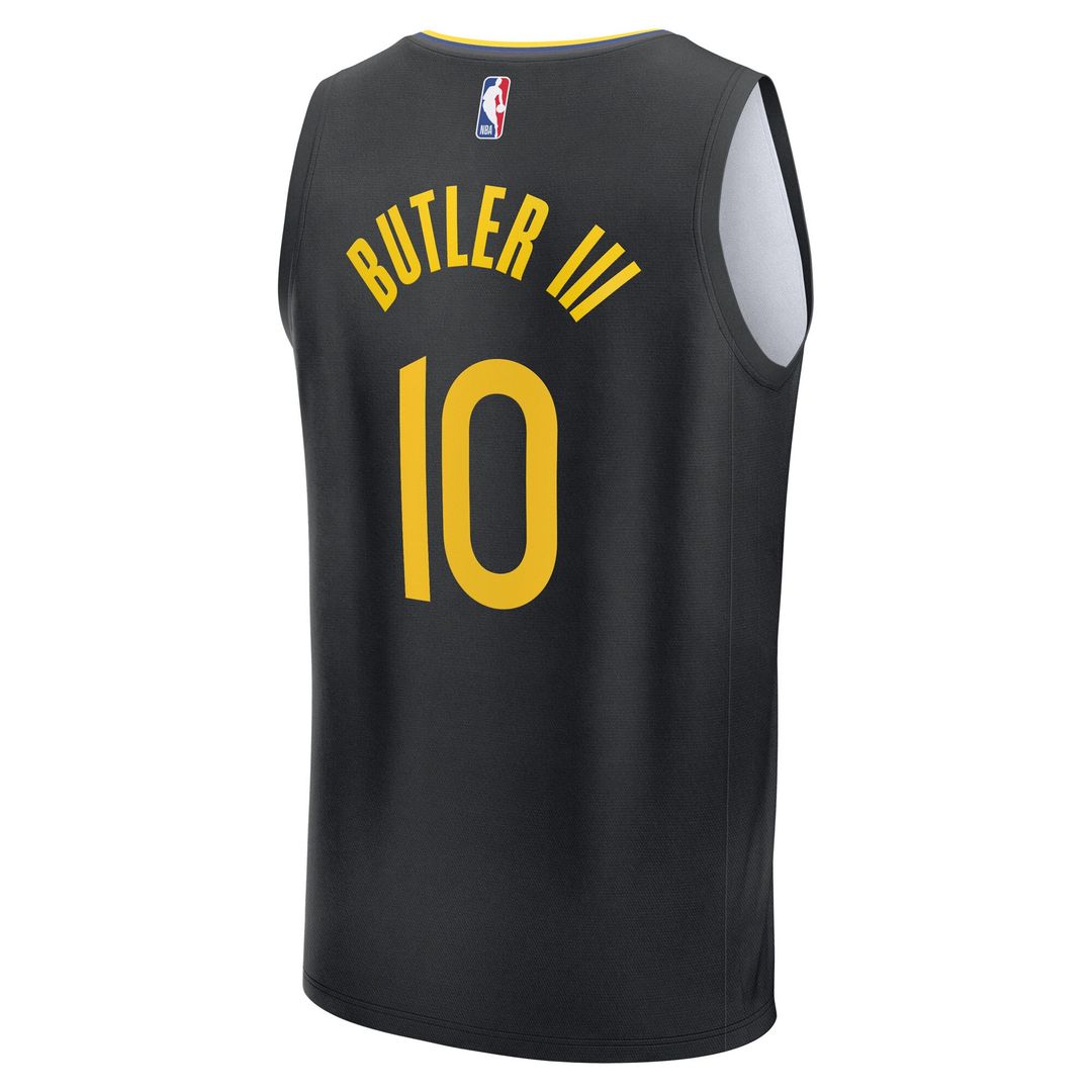 Golden State Warriors Jimmy Butler III Fanatics Fast Break Replica Player Jersey - Statement Edition - Black Team Jersey Sports Fan Apparel