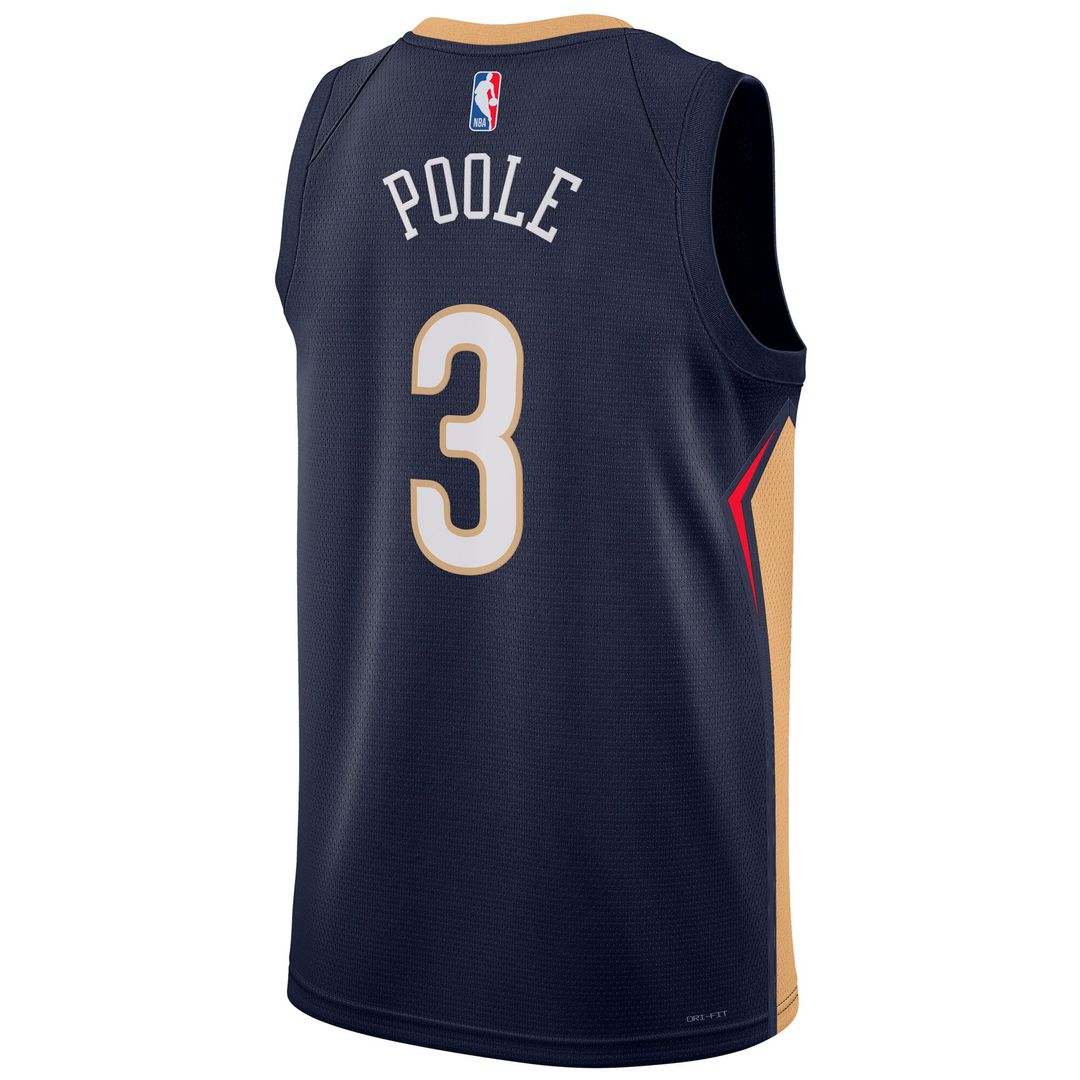 New Orleans Pelicans Jordan Poole Nike Unisex Swingman Jersey - Navy - Icon Edition Team Jersey Sports Fan Apparel