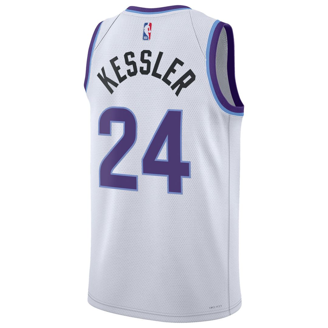 Utah Jazz Walker Kessler Nike Unisex Swingman Jersey - Association Edition - White Team Jersey Sports Fan Apparel