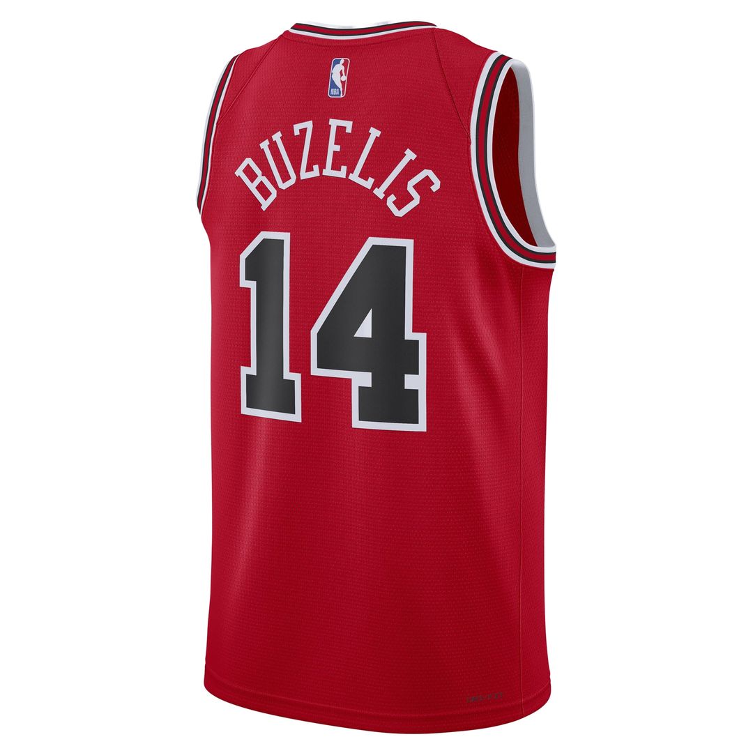 Chicago Bulls Matas Buzelis Nike Unisex Swingman Player Jersey - Icon Edition - Red Team Jersey Sports Fan Apparel