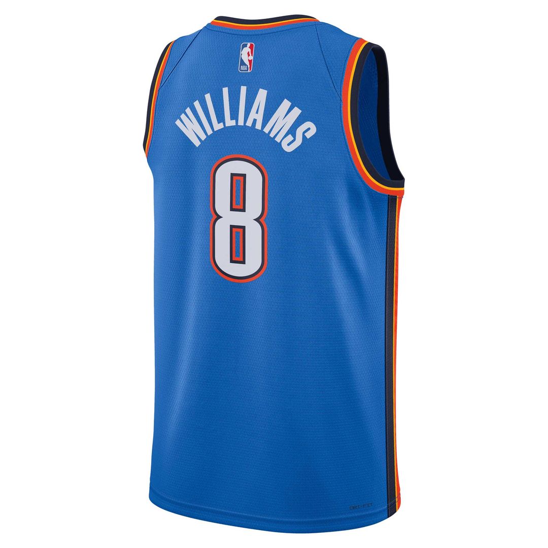 Oklahoma City Thunder Jalen Williams Nike Unisex Swingman Jersey - Icon Edition - Blue Team Jersey Sports Fan Apparel