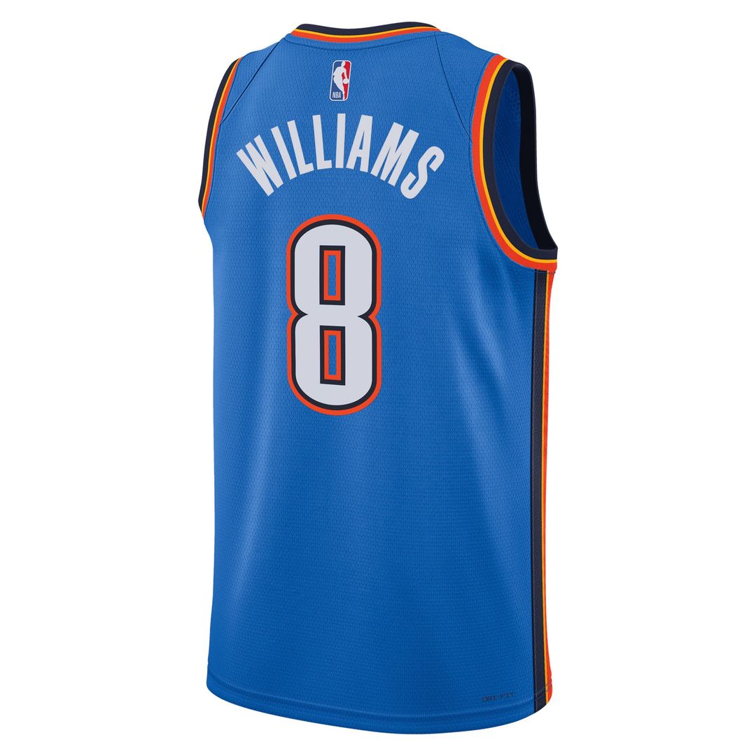 Oklahoma City Thunder Jalen Williams Nike Unisex Swingman Jersey - Icon Edition - Blue Team Jersey Sports Fan Apparel