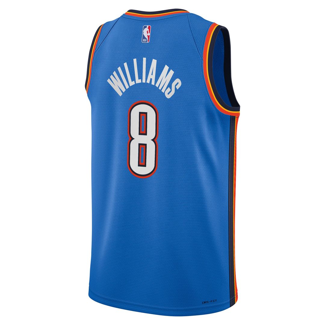 Oklahoma City Thunder Jalen Williams Nike Youth Swingman Jersey - Icon Edition - Blue Team Jersey Sports Fan Apparel