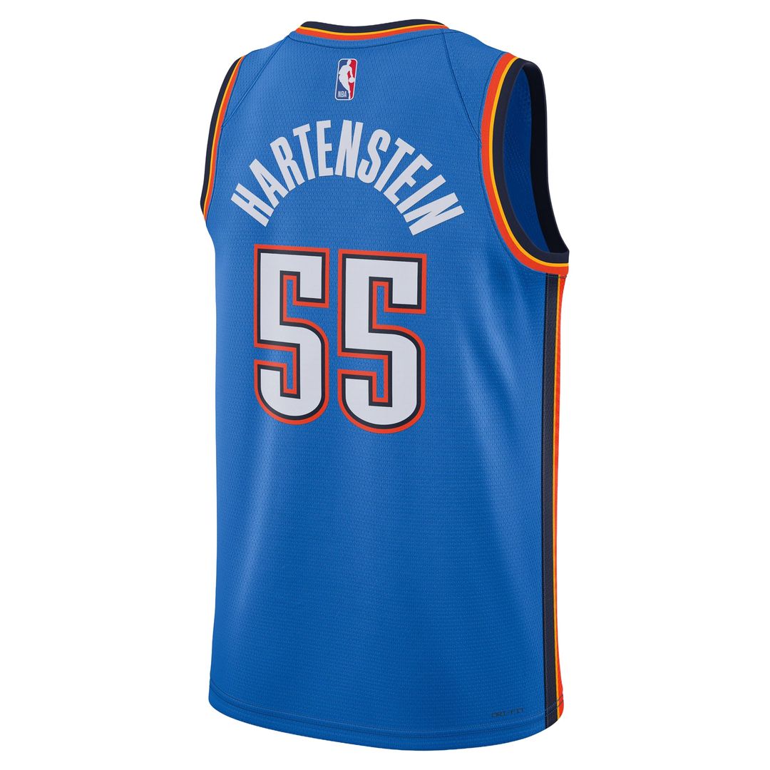Oklahoma City Thunder Isaiah Hartenstein Nike Unisex Swingman Jersey - Icon Edition - Blue Team Jersey Sports Fan Apparel