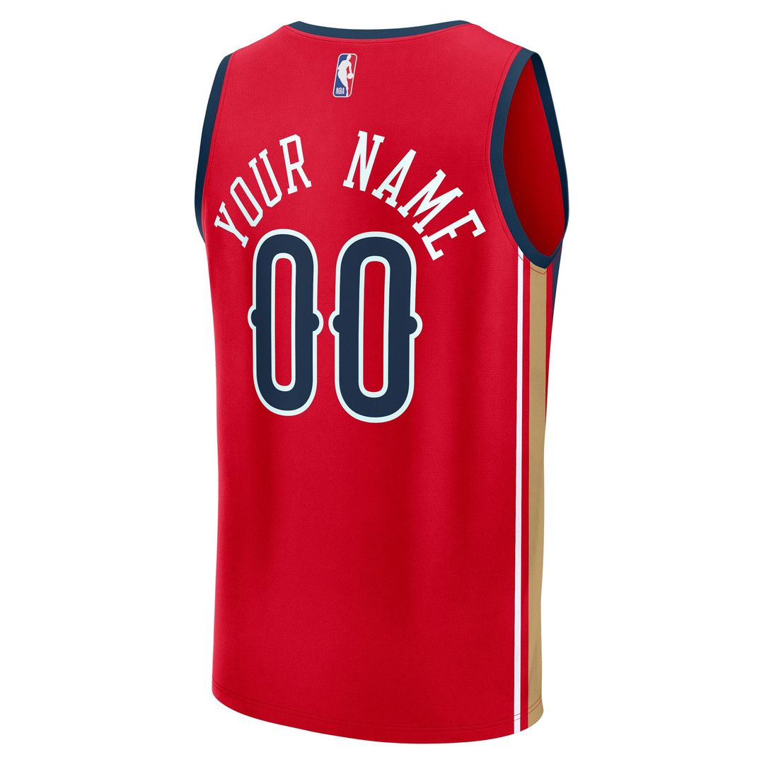 New Orleans Pelicans Fanatics Youth Fast Break Custom Replica Jersey - Red - Statement Edition Team Jersey Sports Fan Apparel