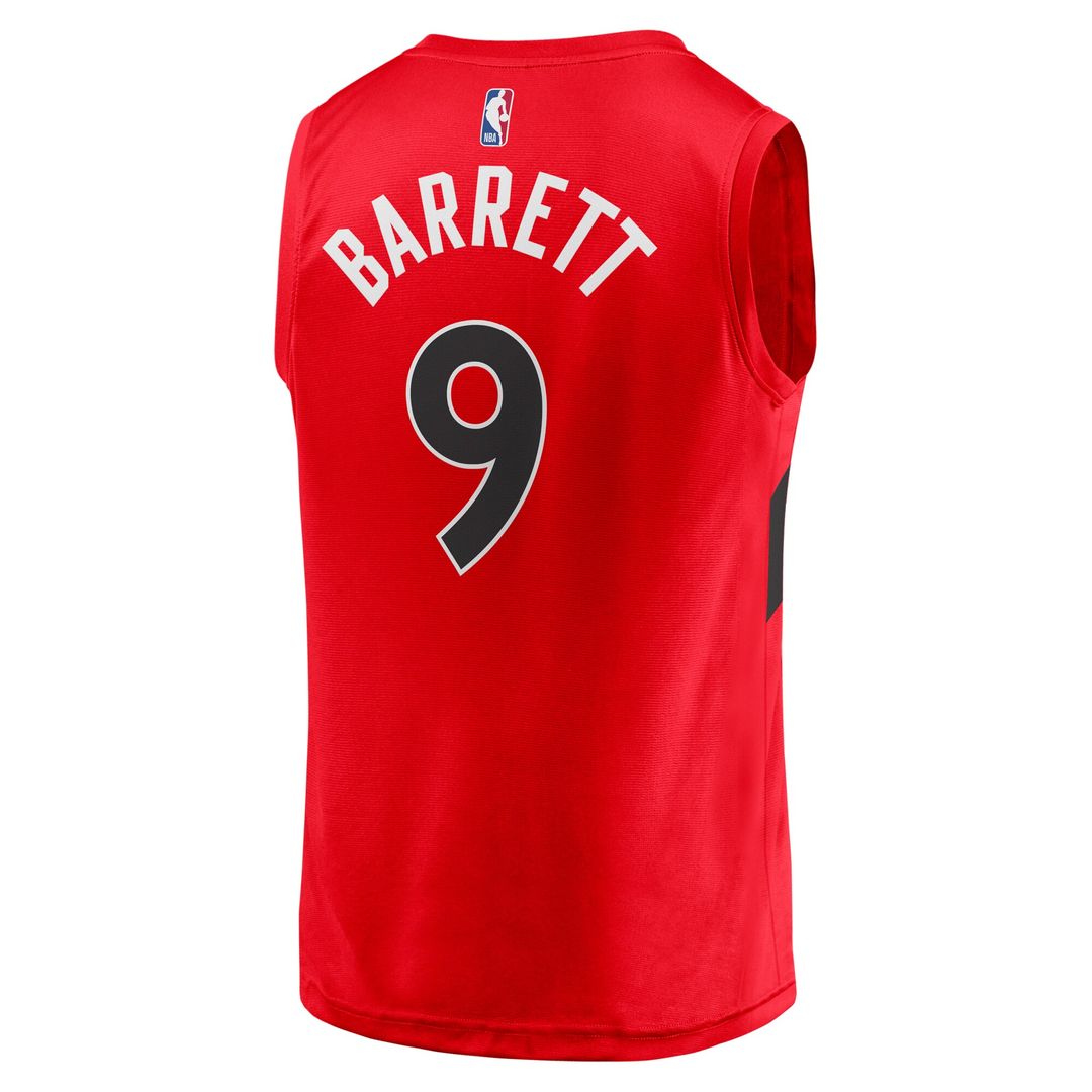 Toronto Raptors RJ Barrett Fanatics Fast Break Player Jersey - Icon Edition - Red Team Jersey Sports Fan Apparel