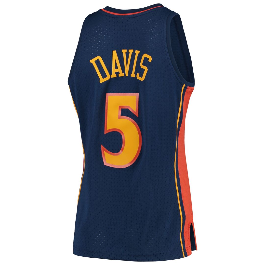 Golden State Warriors Baron Davis Mitchell & Ness 2006/07 Hardwood Classics Swingman Jersey - Navy Team Jersey Sports Fan Apparel