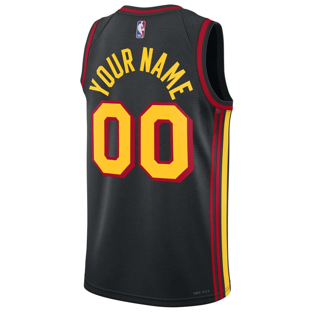 Atlanta Hawks Jordan Brand Unisex 2022/23 Swingman Custom Jersey - Statement Edition - Black Team Jersey Sports Fan Apparel