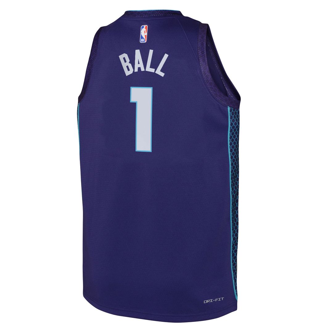 Charlotte Hornets LaMelo Ball Jordan Brand Youth Swingman Jersey - Statement Edition - Purple Team Jersey Sports Fan Apparel