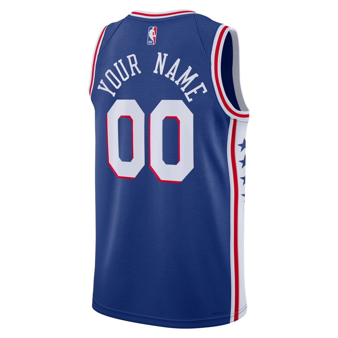 Philadelphia 76ers Nike Unisex 2022/23 Swingman Custom Jersey White - Association Edition Team Jersey Sports Fan Apparel