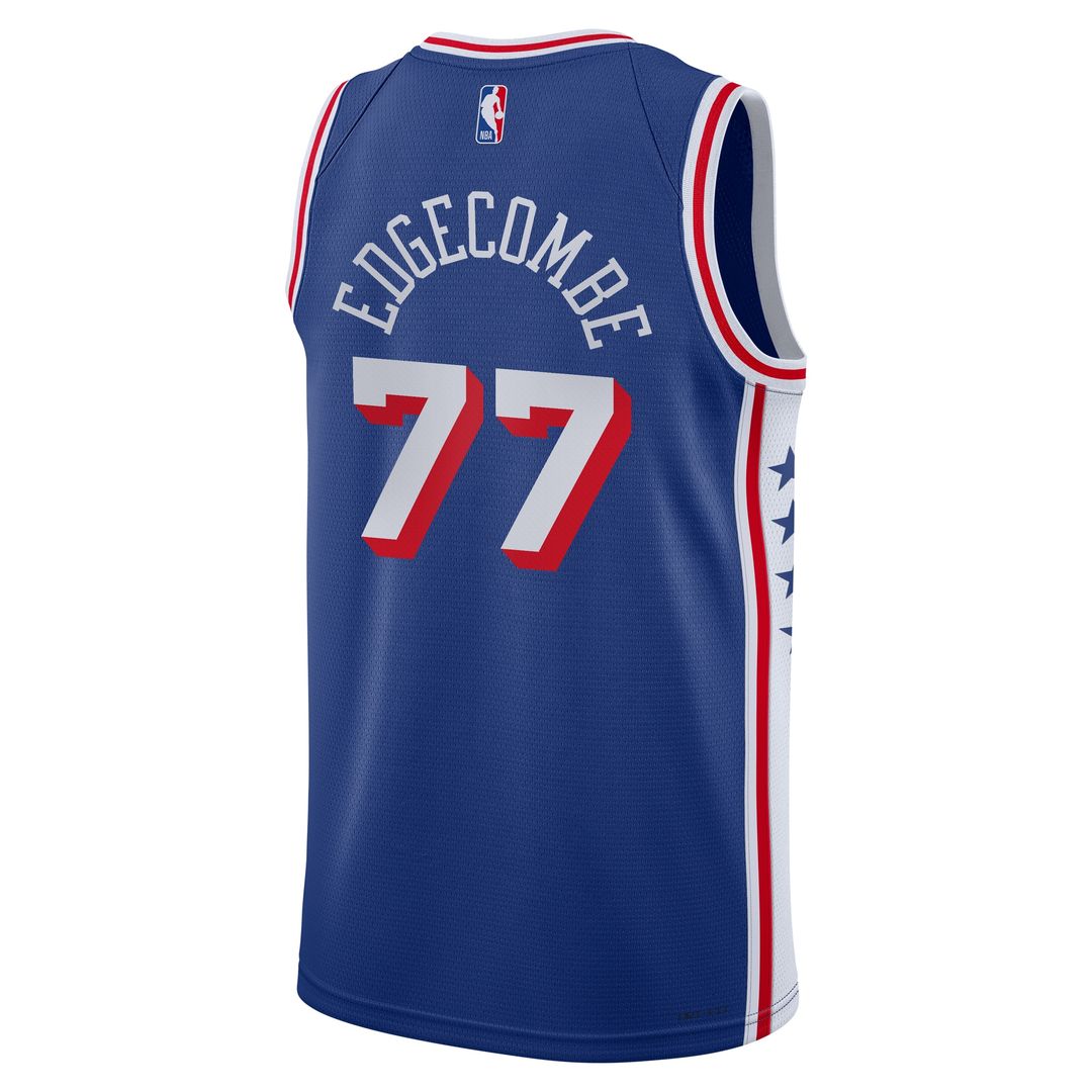 Philadelphia 76ers VJ Edgecombe Nike Youth Swingman Jersey - Icon Edition - Royal Team Jersey Sports Fan Apparel