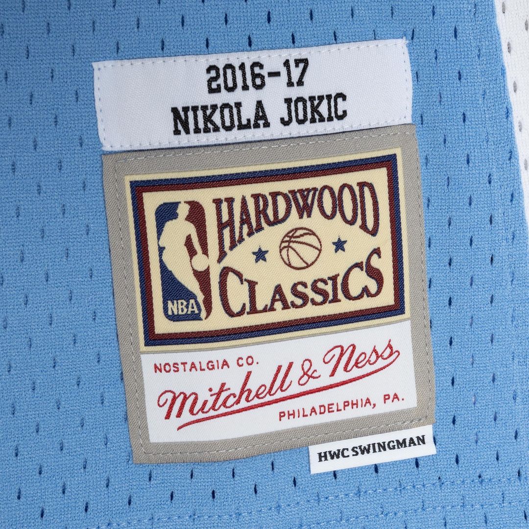 Denver Nuggets Nikola Jokic Mitchell & Ness 2016/17 Swingman Jersey - Light Blue Team Jersey Sports Fan Apparel