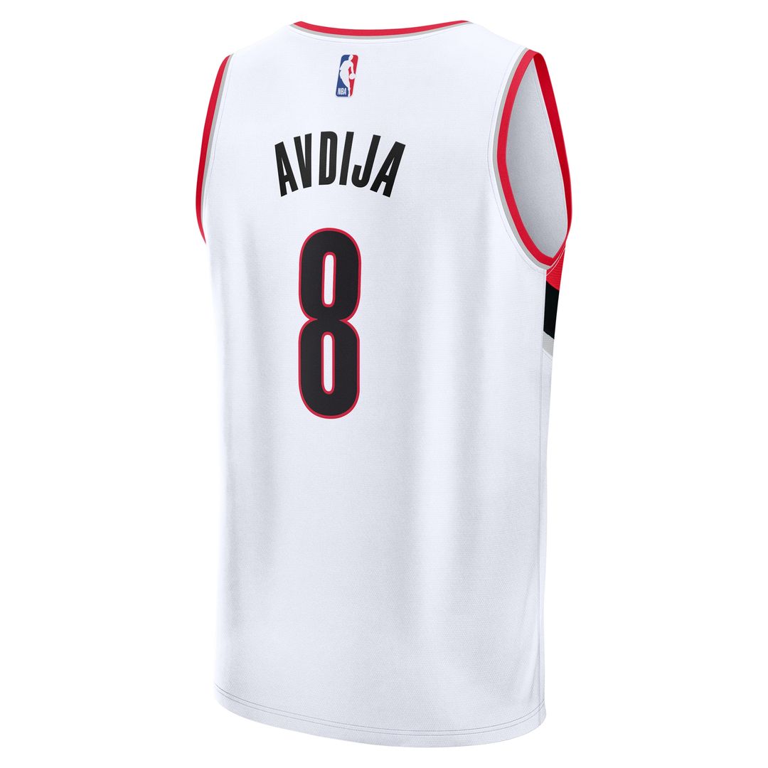 Portland Trail Blazers Deni Avdija Fanatics Fast Break Replica Player Jersey - Association Edition - White Team Jersey Sports Fan Apparel