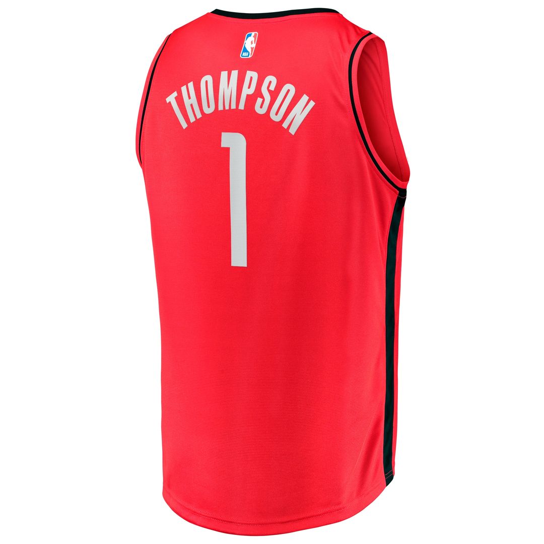 Houston Rockets Amen Thompson Fanatics Youth Fast Break Replica Jersey - Icon Edition - Red Team Jersey Sports Fan Apparel
