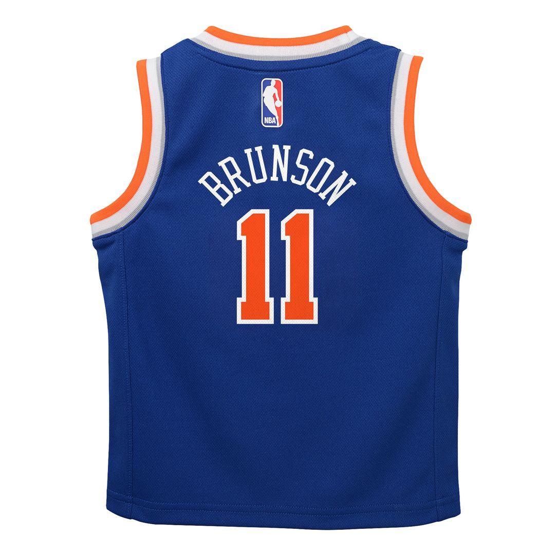 New York Knicks Jalen Brunson Nike Toddler Replica Swingman Jersey - Icon Edition - Blue Team Jersey Sports Fan Apparel