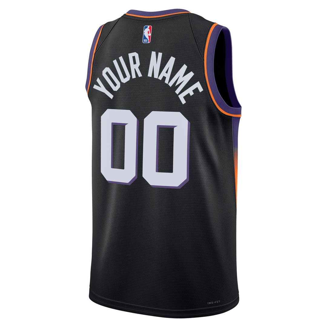 Phoenix Suns Jordan Brand Unisex Swingman Custom Jersey - Statement Edition - Black Team Jersey Sports Fan Apparel