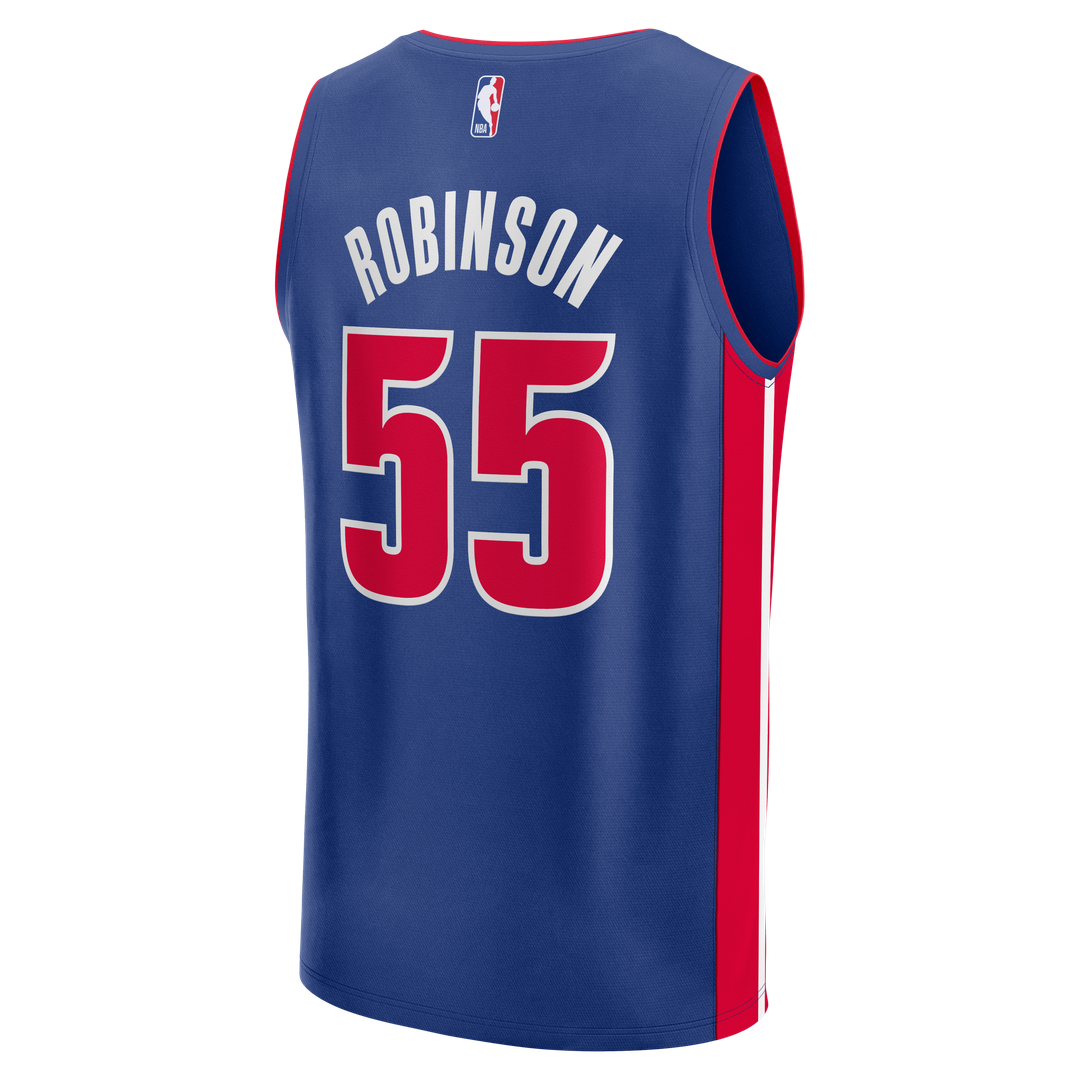 Detroit Pistons Duncan Robinson Fanatics Fast Break Jersey - Icon Edition - Blue Team Jersey Sports Fan Apparel