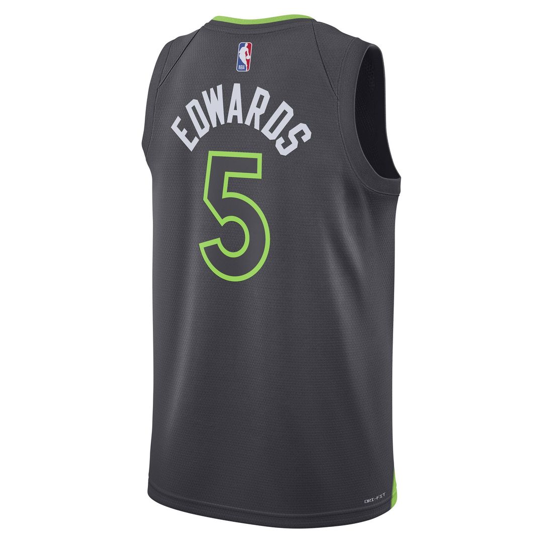 Minnesota Timberwolves Anthony Edwards Jordan Brand Unisex Swingman Jersey - Statement Edition - Charcoal Team Jersey Sports Fan Apparel