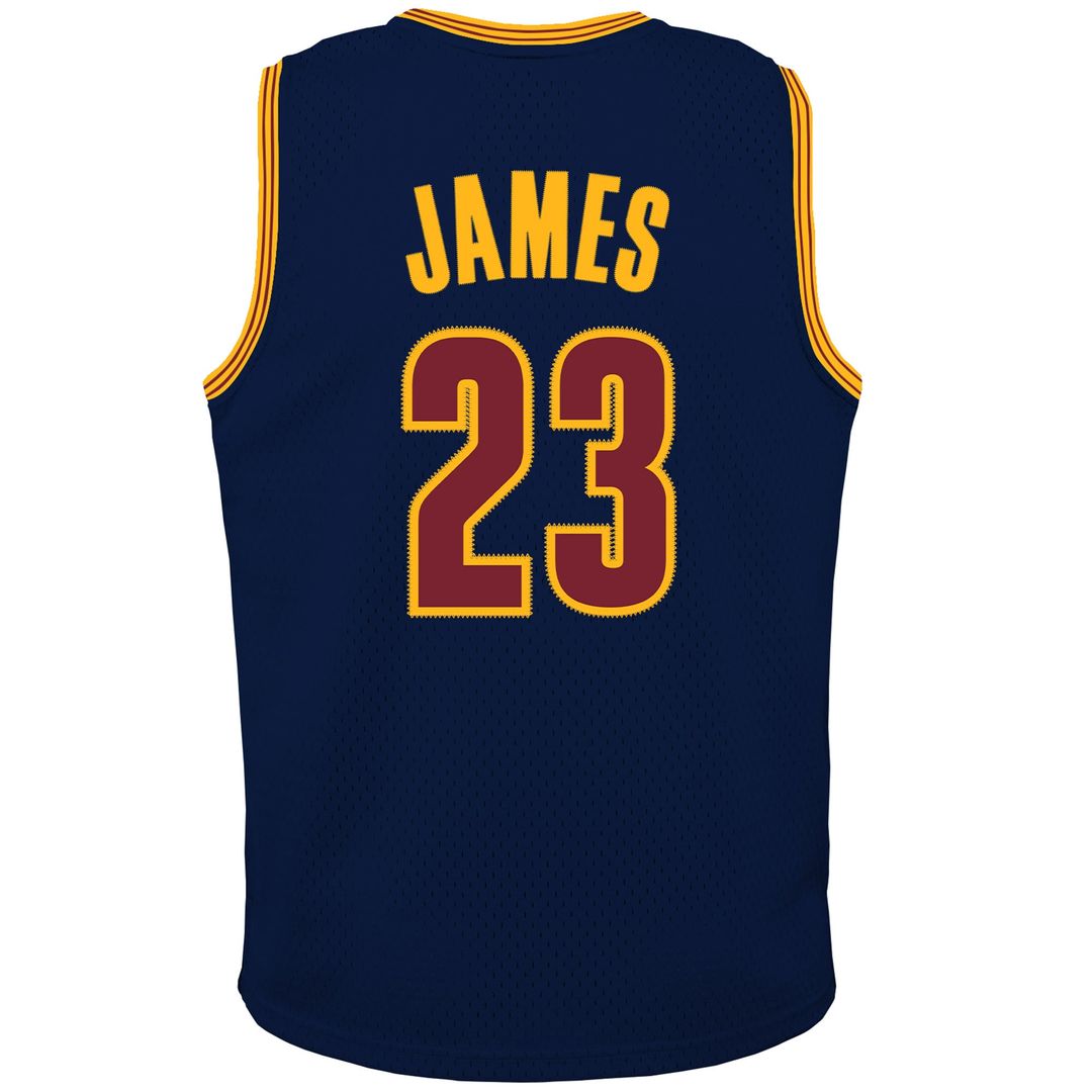 Cleveland Cavaliers LeBron James Mitchell & Ness Youth 2015/16 Hardwood Classics Swingman Jersey - Navy Team Jersey Sports Fan Apparel