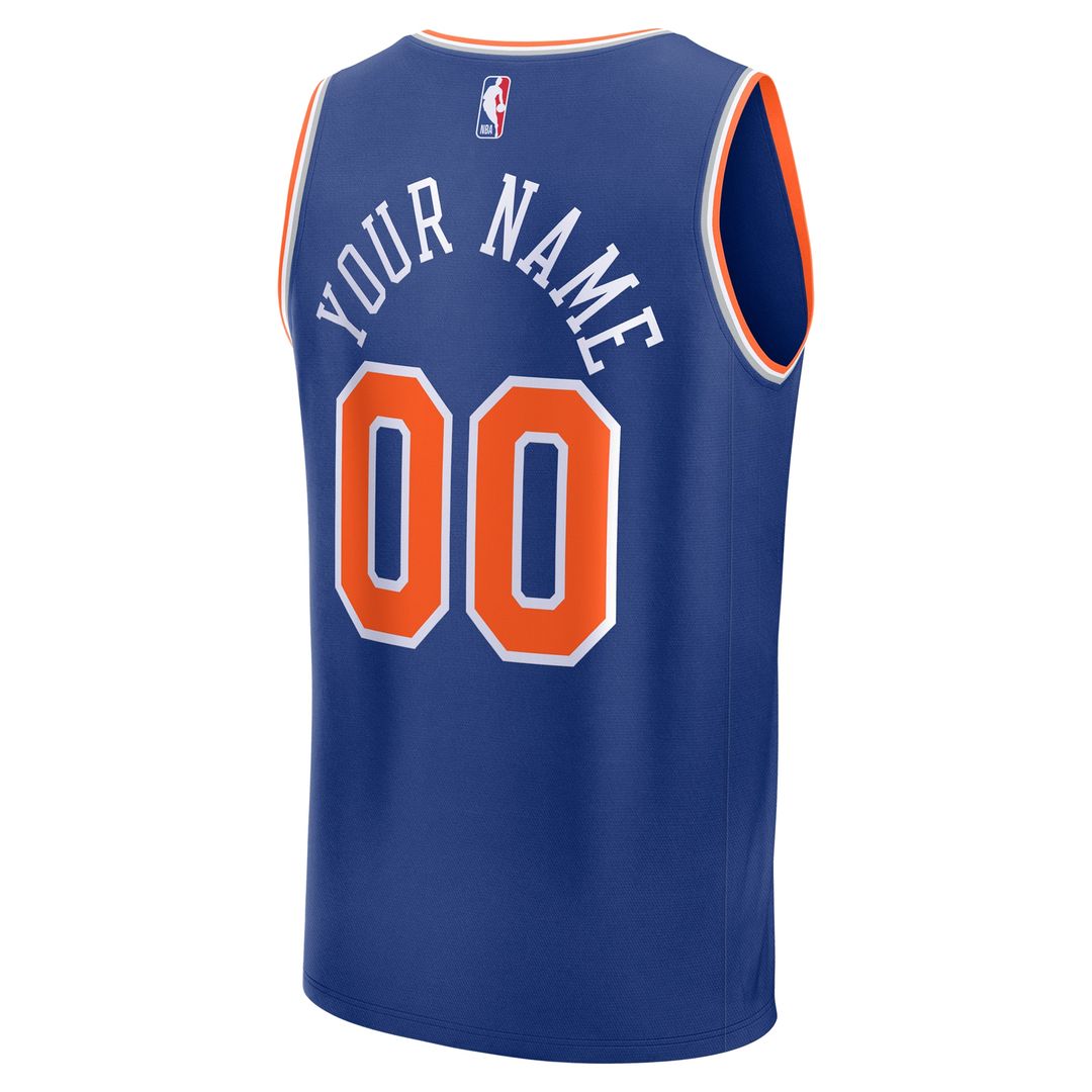 New York Knicks Fanatics Youth Fast Break Custom Jersey - Association Edition - White Team Jersey Sports Fan Apparel