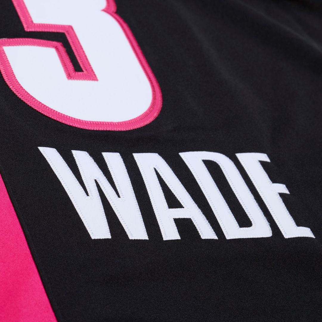 Miami Heat Dwyane Wade Mitchell & Ness 2005 - 06 Hardwood Classics Authentic Jersey - Black Team Jersey Sports Fan Apparel