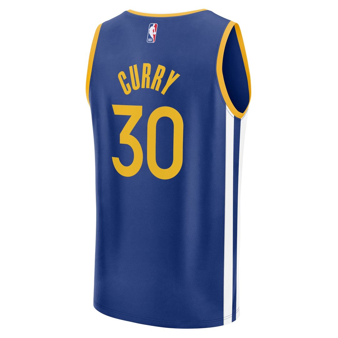 Golden State Warriors Stephen Curry Fanatics Youth Fast Break Replica Player Jersey - Icon Edition - Royal Team Jersey Sports Fan Apparel