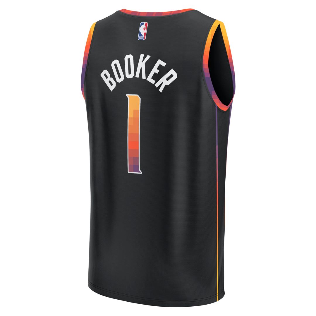 Phoenix Suns Devin Booker Fanatics Youth Fast Break Player Jersey - Statement Edition - Black Team Jersey Sports Fan Apparel