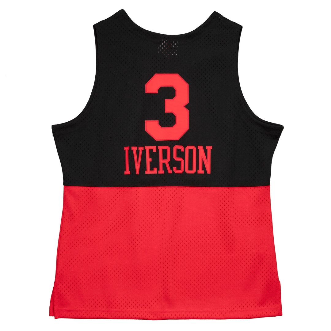 Philadelphia 76ers Allen Iverson Mitchell & Ness 2003/04 Hardwood Classics Reload 2.0 Swingman Jersey - Black Team Jersey Sports Fan Apparel