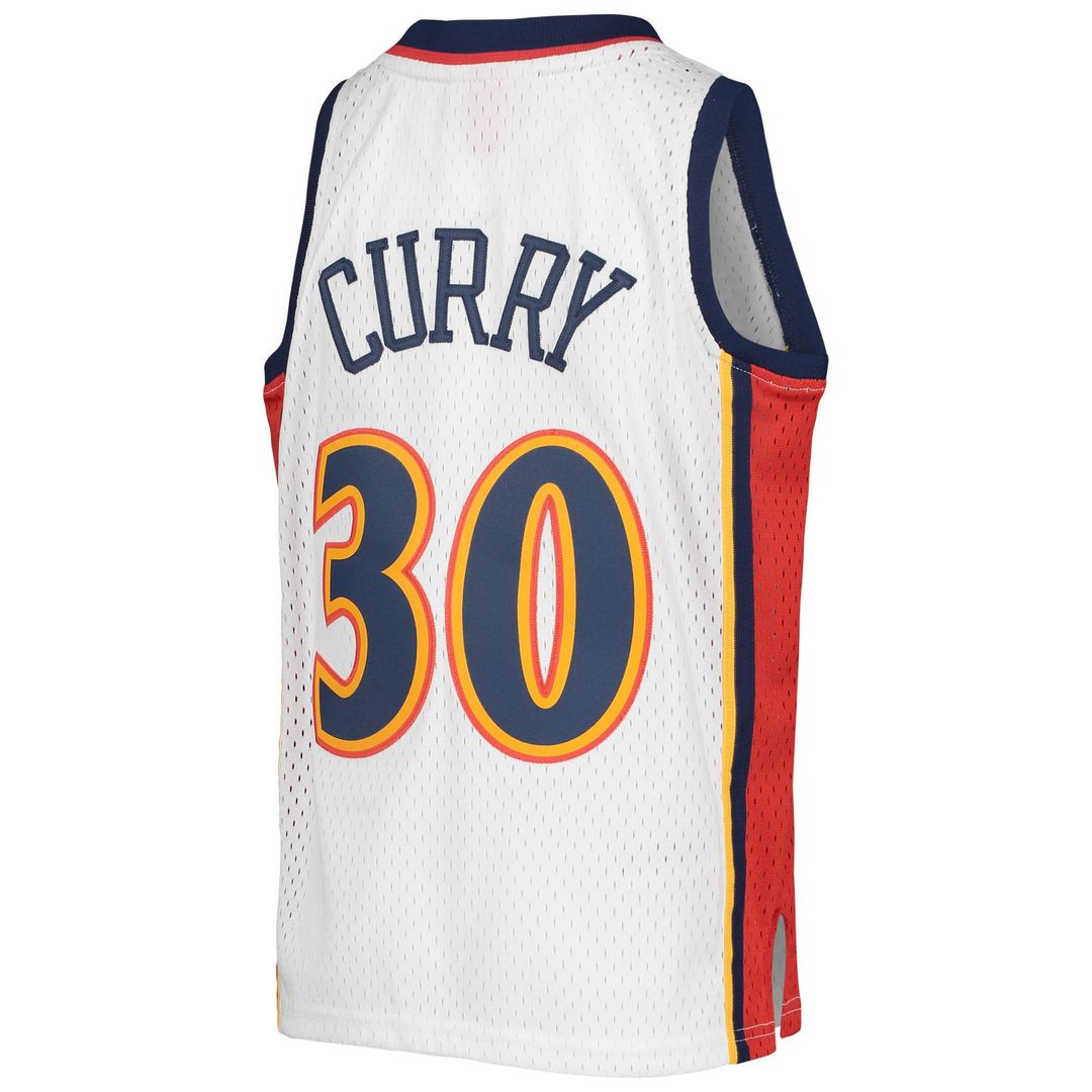 Golden State Warriors Stephen Curry Mitchell & Ness Youth 2009 - 10 Hardwood Classics Swingman Throwback Jersey - Navy Team Jersey Sports Fan Apparel