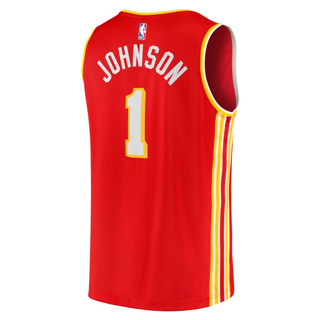 Atlanta Hawks Jalen Johnson Fanatics Fast Break Replica Jersey - Icon Edition - Red Team Jersey Sports Fan Apparel