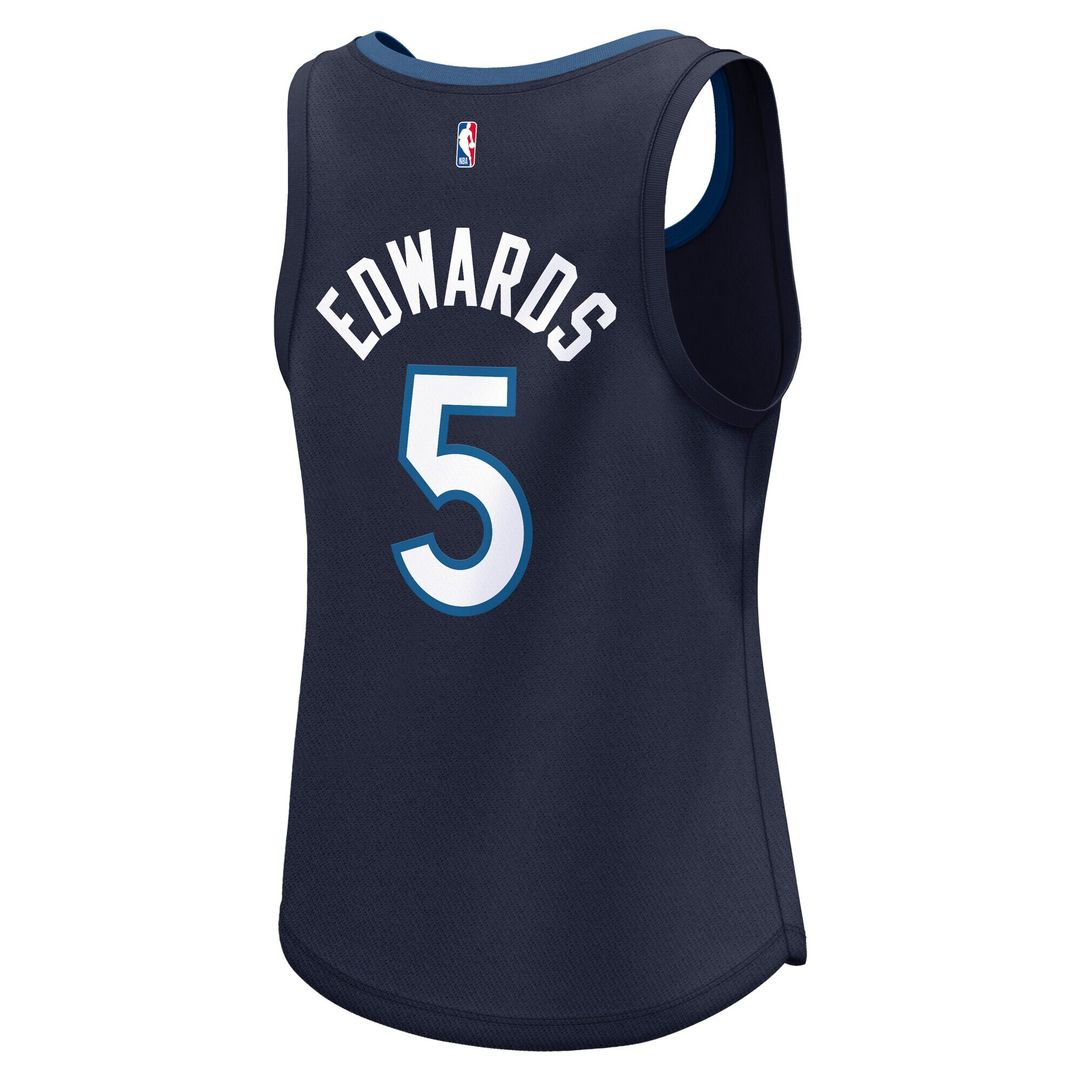Minnesota Timberwolves Anthony Edwards Fanatics Women's Fast Break Player Jersey - Icon Edition - Navy Team Jersey Sports Fan Apparel