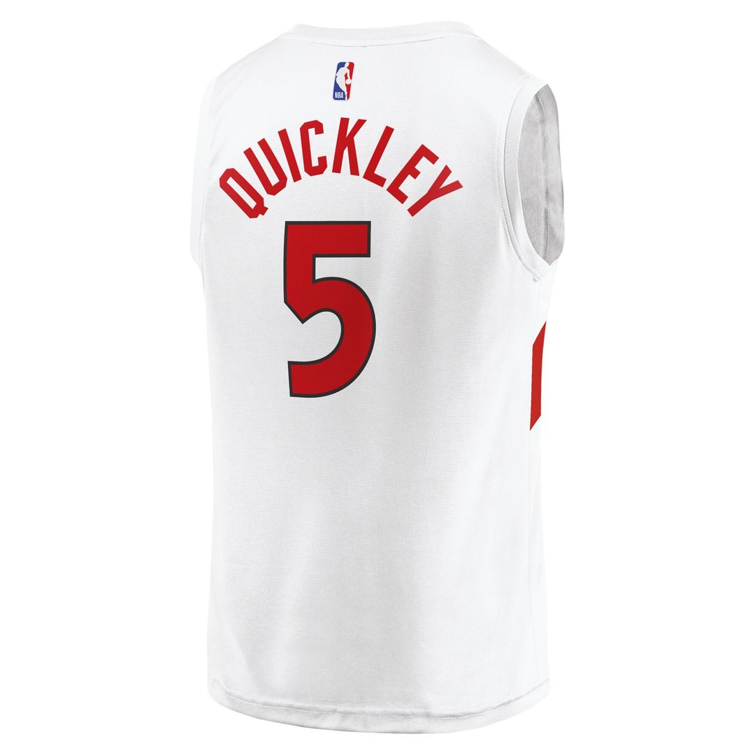 Toronto Raptors Immanuel Quickley Fanatics Fast Break Player Jersey - Association Edition - White Team Jersey Sports Fan Apparel