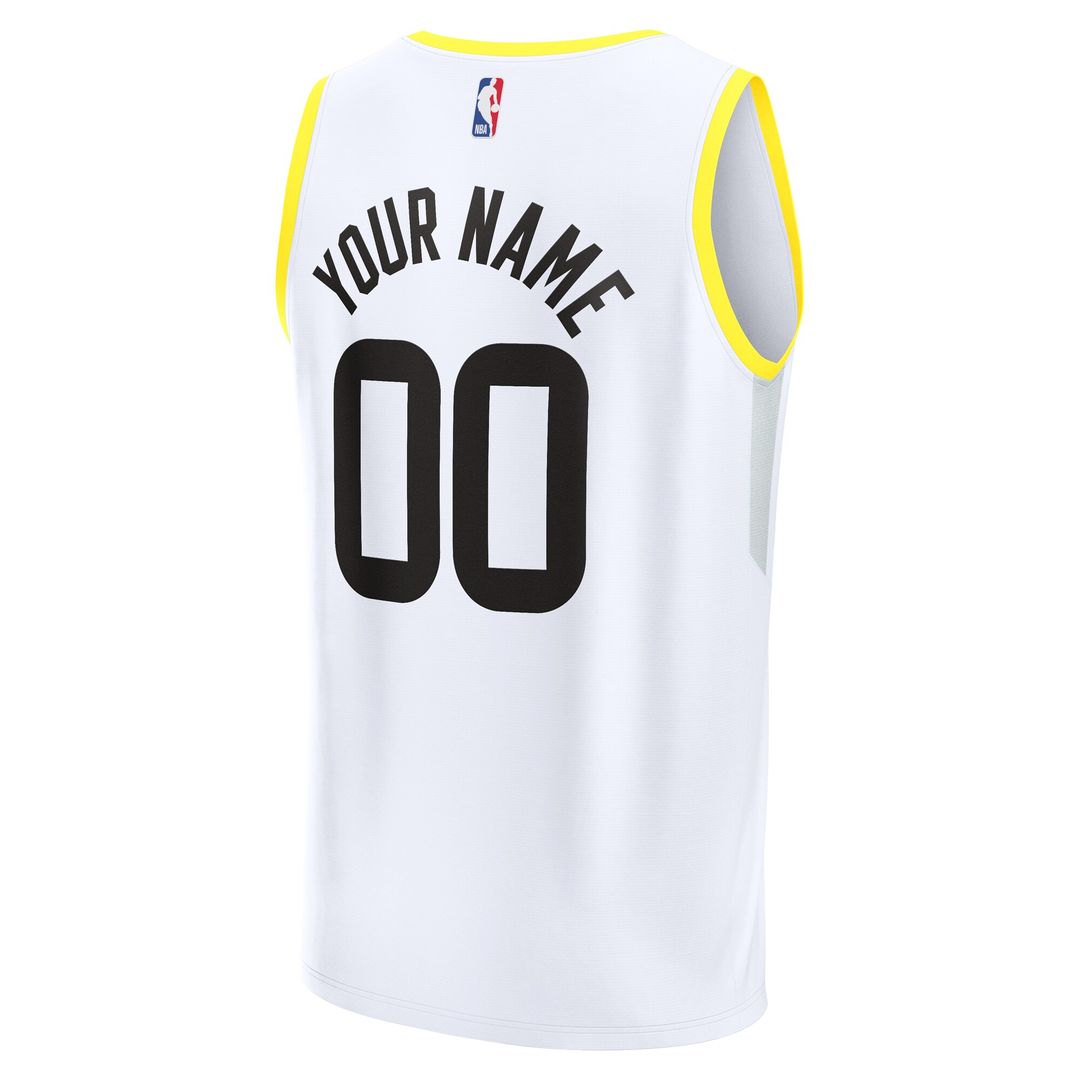 Utah Jazz Fanatics Youth Fast Break Replica Custom Jersey - Association Edition - White Team Jersey Sports Fan Apparel
