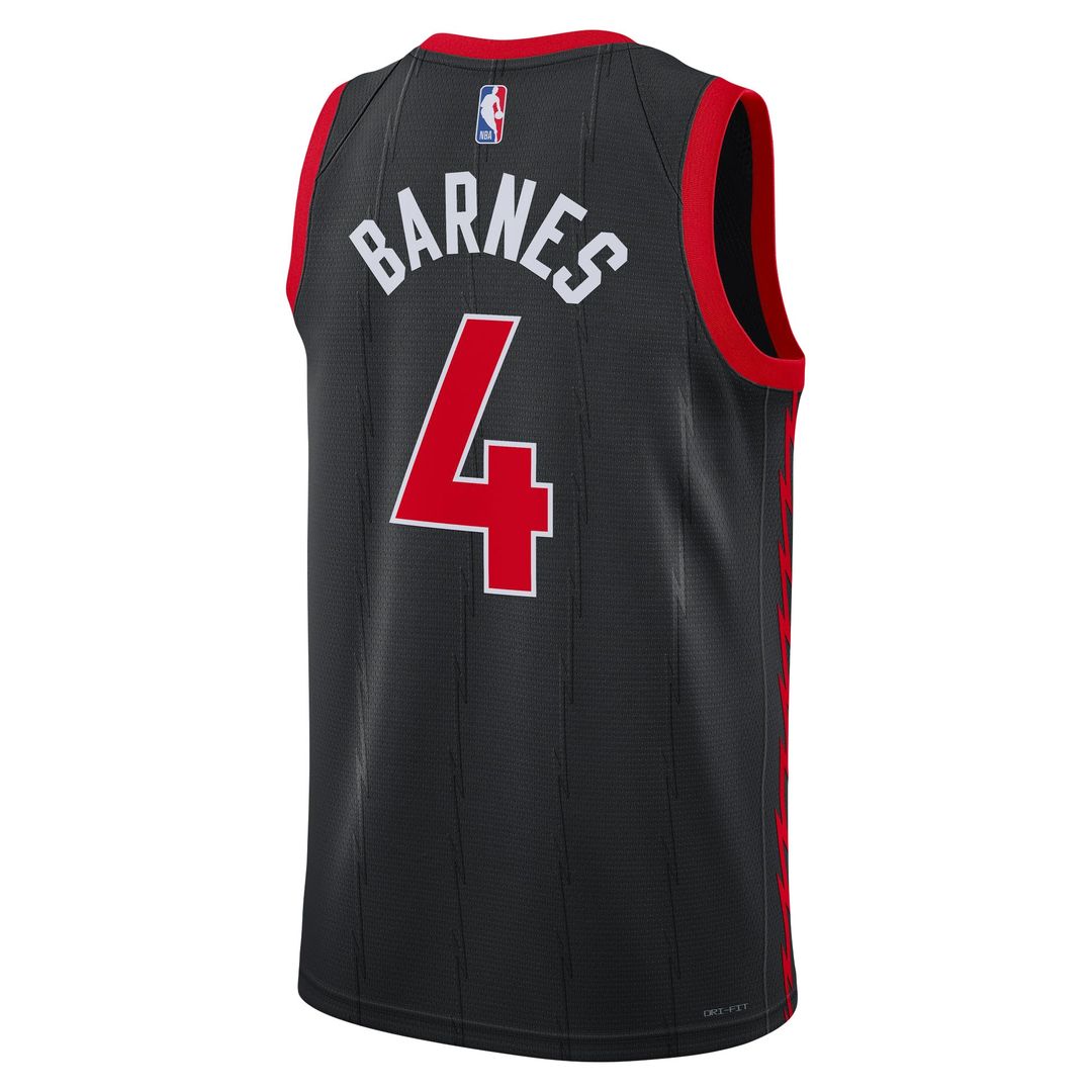Toronto Raptors Scottie Barnes Jordan Brand Unisex Swingman Jersey - Statement Edition - Black Team Jersey Sports Fan Apparel