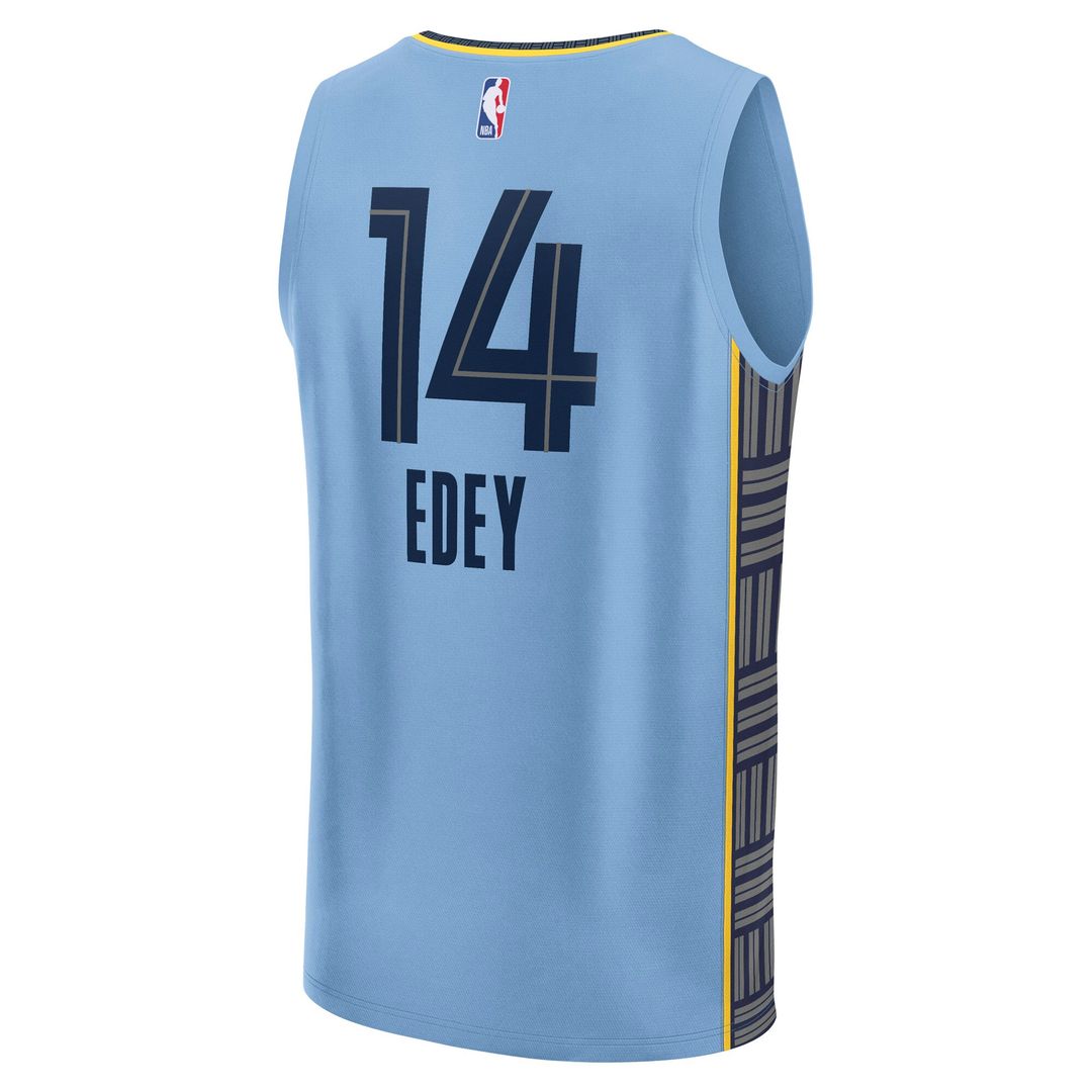 Memphis Grizzlies Zach Edey Fanatics Fast Break Replica Player Jersey - Statement Edition - Light Blue Team Jersey Sports Fan Apparel