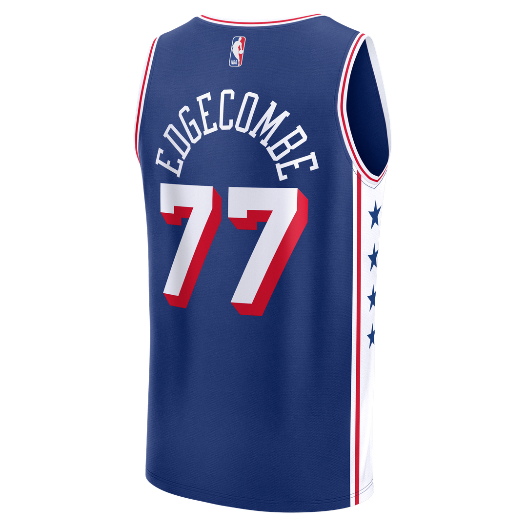 Philadelphia 76ers VJ Edgecombe Fanatics Fast Break Jersey - Royal - Icon Edition Team Jersey Sports Fan Apparel