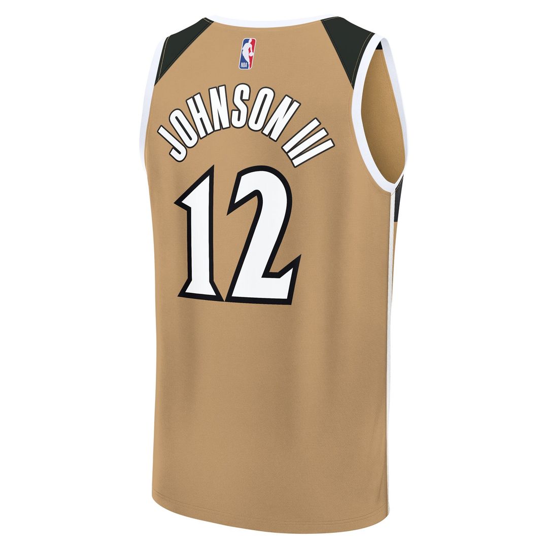 Washington Wizards Tre Johnson III Fanatics Youth Fast Break Jersey - City Edition - Gold Team Jersey Sports Fan Apparel