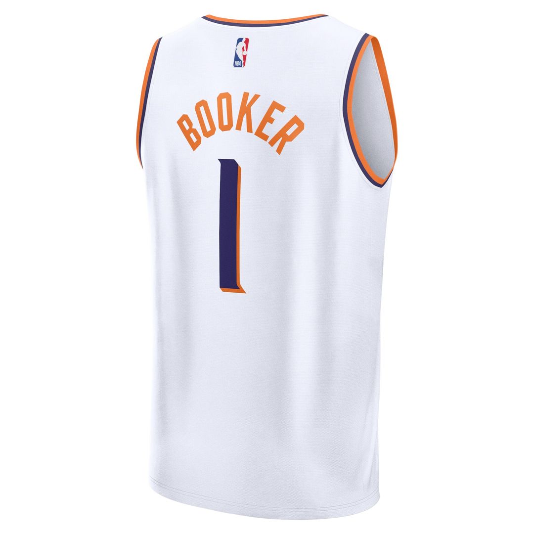 Phoenix Suns Devin Booker Fanatics Fast Break Replica Player Jersey - Association Edition - White Team Jersey Sports Fan Apparel