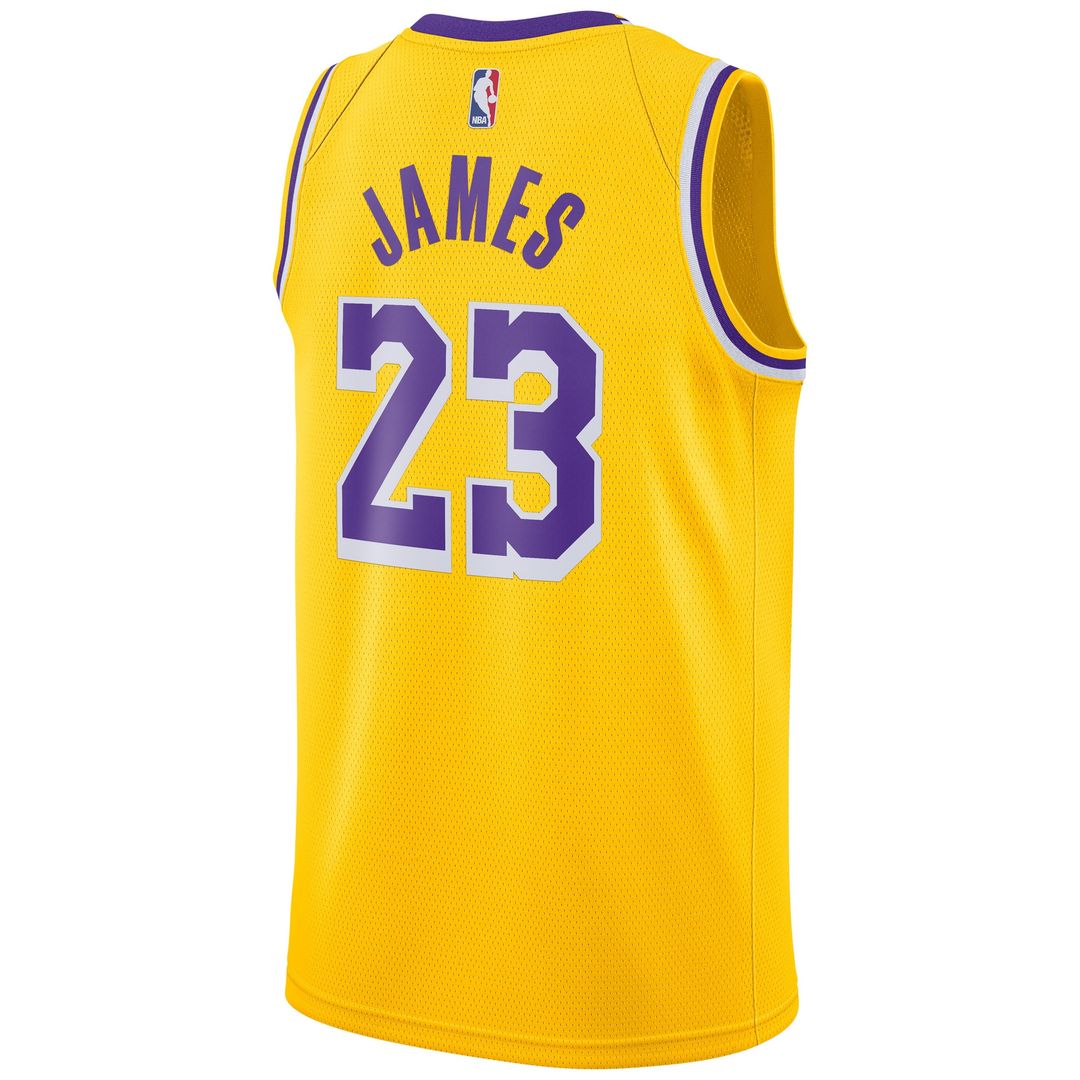 Los Angeles Lakers LeBron James Nike Swingman Player Jersey Gold - Icon Edition Team Jersey Sports Fan Apparel