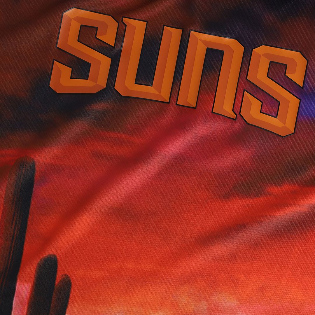 Phoenix Suns NBA & KidSuper Studios by Fanatics Unisex Hometown Jersey - Red Team Jersey Sports Fan Apparel