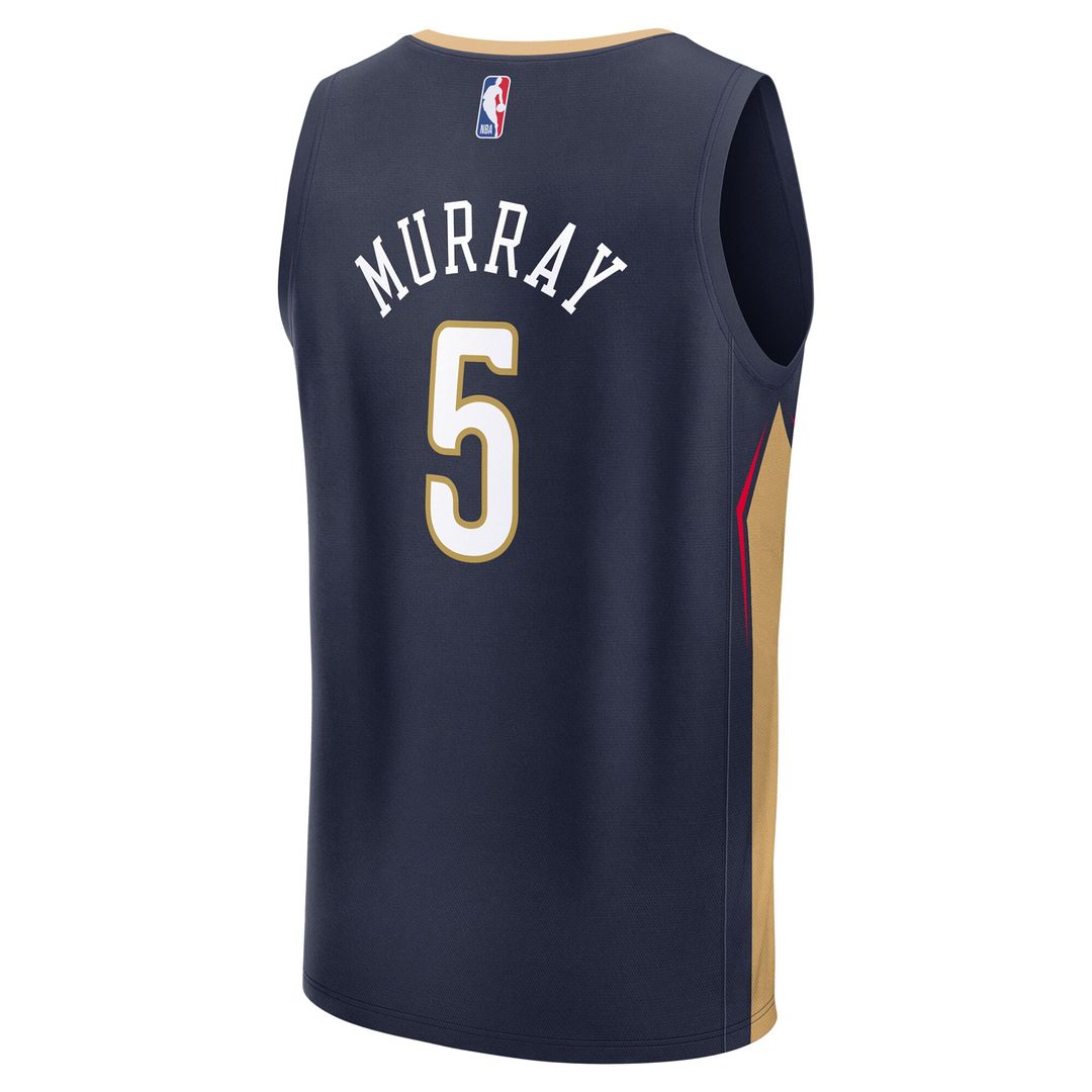 New Orleans Pelicans Dejounte Murray Fanatics Fast Break Replica Player Jersey - Icon Edition - Navy Team Jersey Sports Fan Apparel