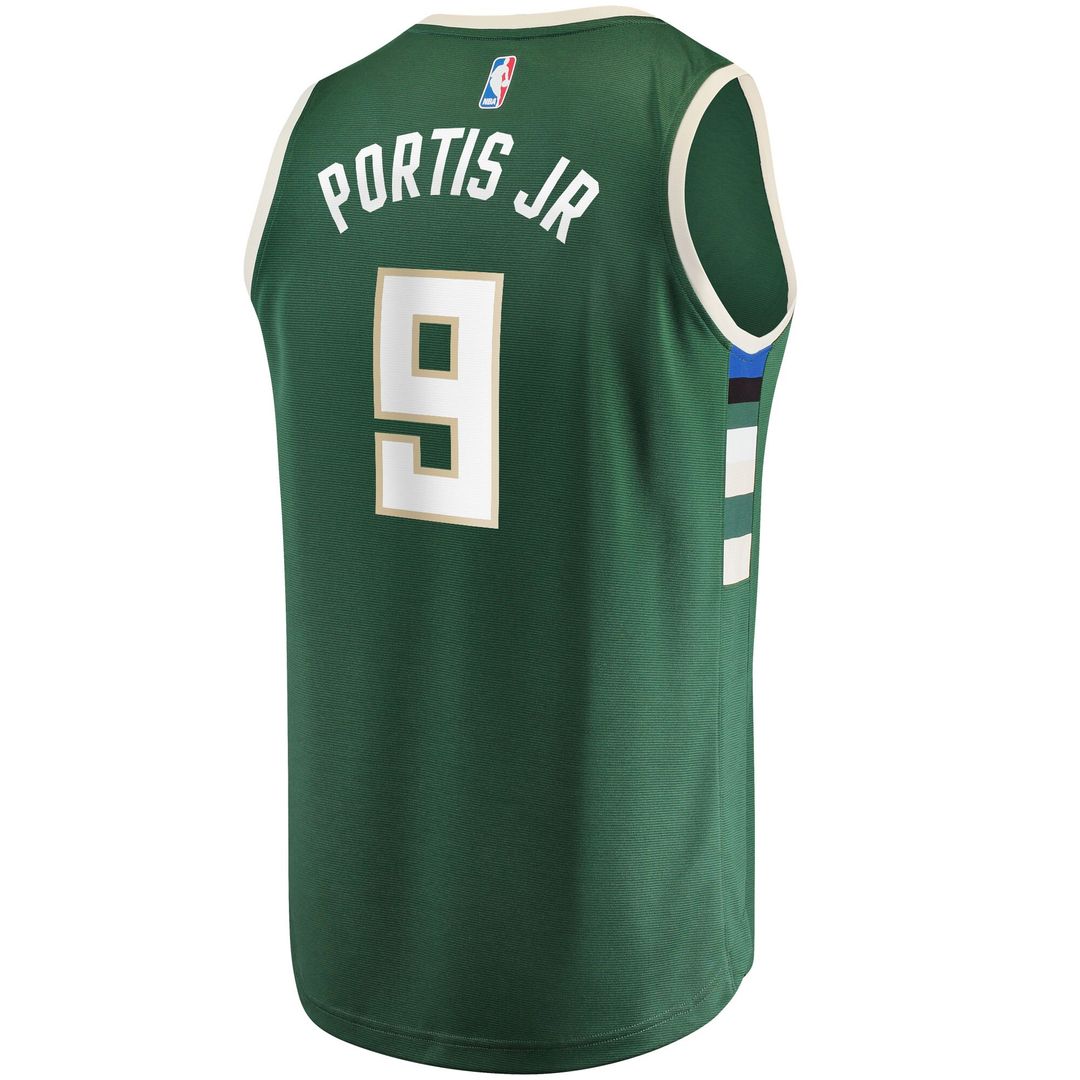 Milwaukee Bucks Bobby Portis Fanatics Fast Break Replica Jersey - Icon Edition - Green Team Jersey Sports Fan Apparel
