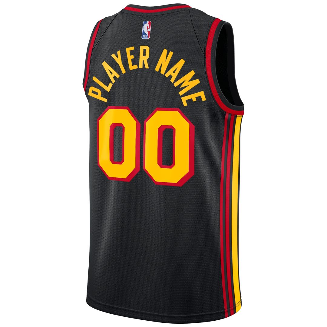 Atlanta Hawks Jordan Brand Swingman Custom Jersey - Statement Edition - Black Team Jersey Sports Fan Apparel