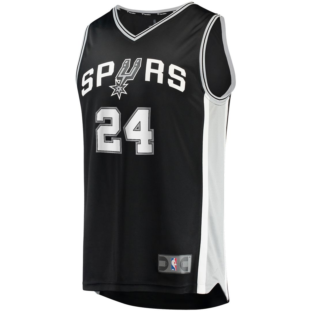 San Antonio Spurs Devin Vassell Fanatics Fast Break Replica Jersey - Icon Edition - Black Team Jersey Sports Fan Apparel