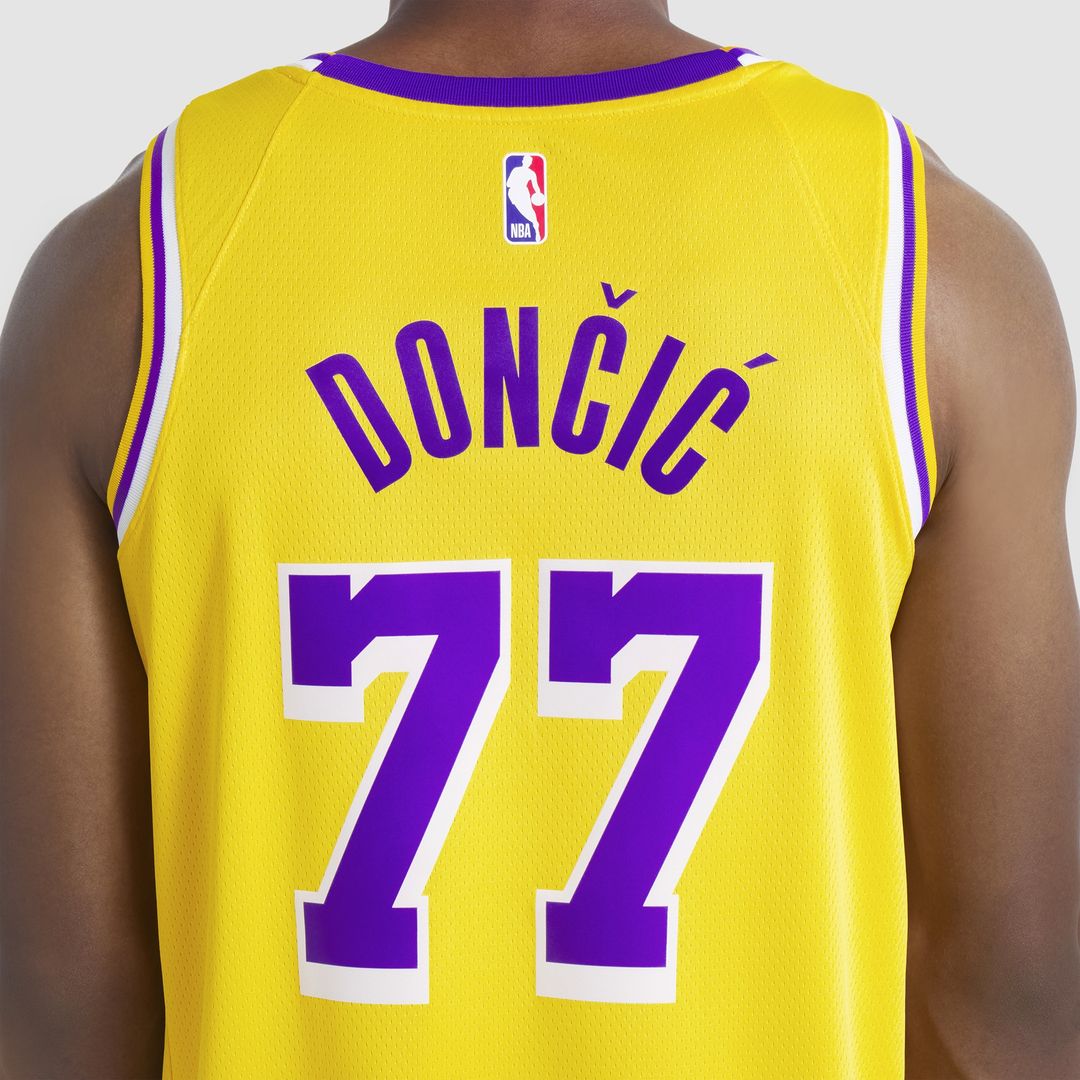 Los Angeles Lakers Luka Dončić Nike Unisex Swingman Jersey - Icon Edition - Gold Team Jersey Sports Fan Apparel